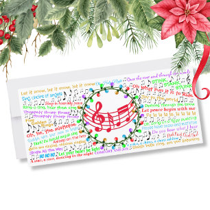 Christmas Lyric Flat Card