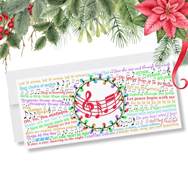 Christmas Lyric Flat Card (Creator Uploaded)