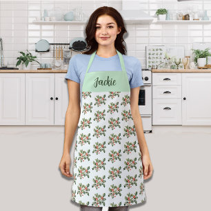 Christmas Macaron Colors Mistletoe Apron