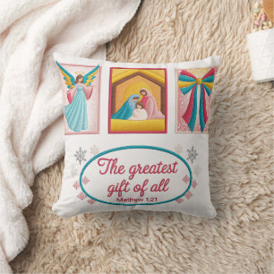 Christmas Machine Embroidery Design – Angel, Cushion