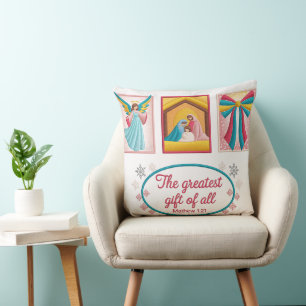 Christmas Machine Embroidery Design – Angel, Cushion