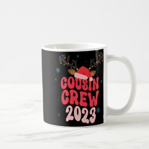 Christmas Maching Cousin Crew Riendeer Xmas Lights Coffee Mug