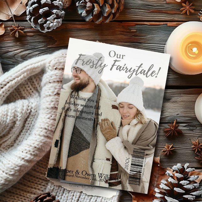 Christmas Magazine Cover Engagement Announcement  (Christmas Magazine Cover Engagement Announcement)