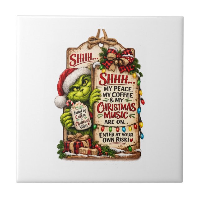 Christmas Magic Ceramic Tile (Front)