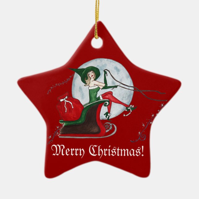 Christmas Magic Ceramic Tree Decoration (Front)