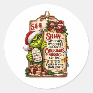 Christmas Magic Classic Round Sticker