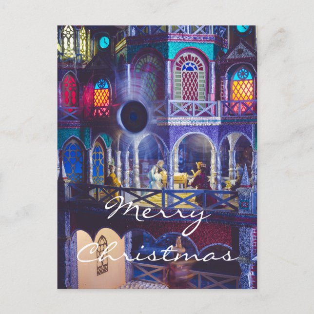 Christmas magic  holiday postcard (Front)