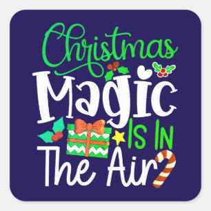 Christmas Magic is in The Air-67876 Square Sticker