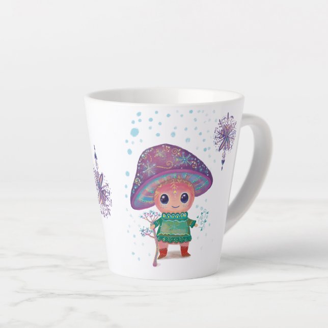  christmas magic mushroom latte mug (Right Angle)