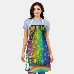 Christmas Magic Rainbow Party Apron
