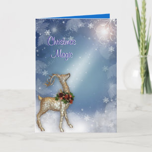 Christmas Magic Reindeer Holiday Card
