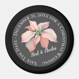 Christmas Magic/Save the Date/Holiday Wedding Magnet
