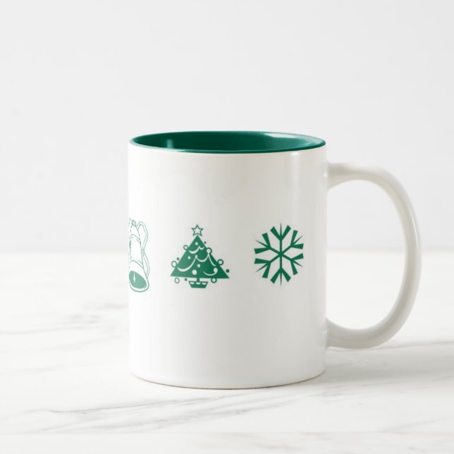 Christmas magic Two-Tone coffee mug (Right)