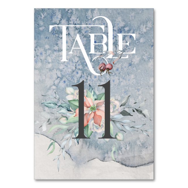 Christmas Magic/Wedding Reception Table #11 Number (Front)