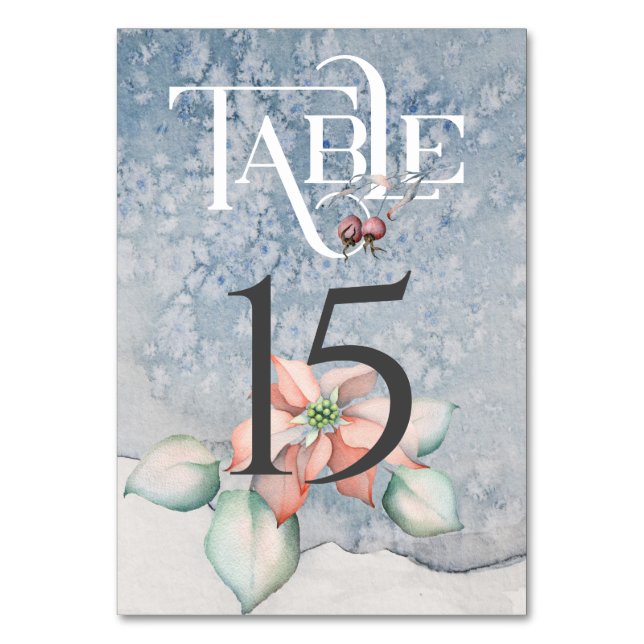 Christmas Magic/Wedding Reception Table #15 Number (Front)