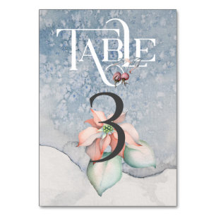 Christmas Magic/Wedding Reception Table #3 Number