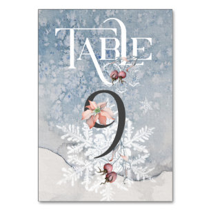 Christmas Magic/Wedding Reception Table #9 Number