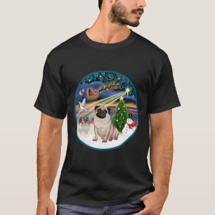 Christmas Magic with a Fawn Pug (18) Classic 245 T-Shirt