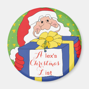 Christmas Magnet Santa's Gift