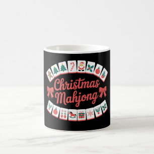Christmas Mahjong Tiles Bows Xmas Holiday Season Coffee Mug