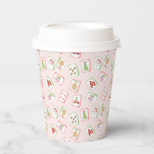 Christmas Mahjong Tiles Paper Cups