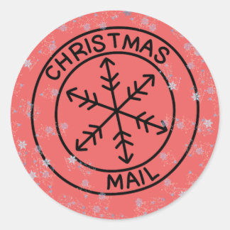 Christmas Mail Envelope Seals Sticker