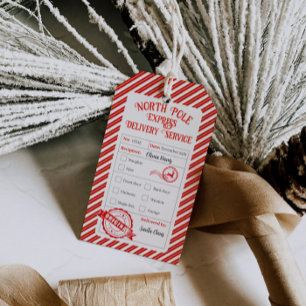 Christmas Mail From Santa North Pole Delivery Gift Tags
