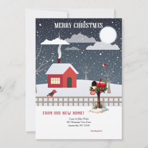 Christmas Mailbox Holiday Greeting Card