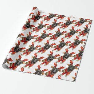 Christmas Malinois dog  Wrapping Paper