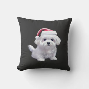 Christmas Maltese - Perfect For Animal Lovers Clas Cushion