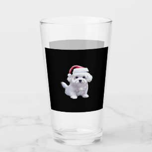 Christmas Maltese - Perfect For Animal Lovers Clas Glass