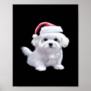 Christmas Maltese - Perfect For Animal Lovers Clas Poster