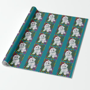 Christmas Maltese Wrapping Paper