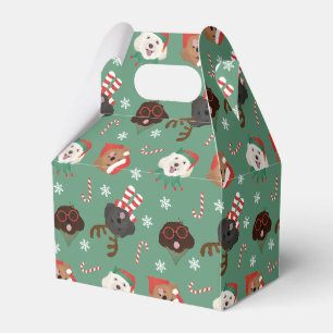 Christmas Maltipoo Dogs Favour Box