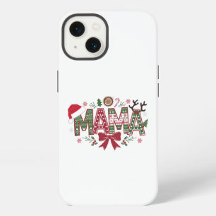 Christmas Mama Coquette Bow Mama Claus Tree Cake iPhone 13 Case