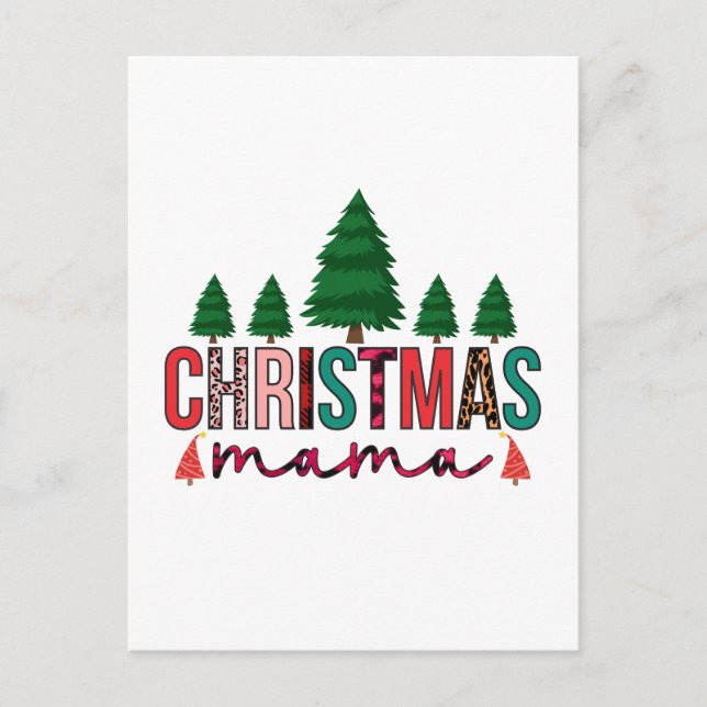 Christmas Mama Postcard (Front)