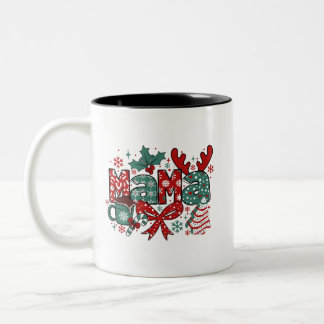 Christmas Mama Two-Tone Coffee Mug