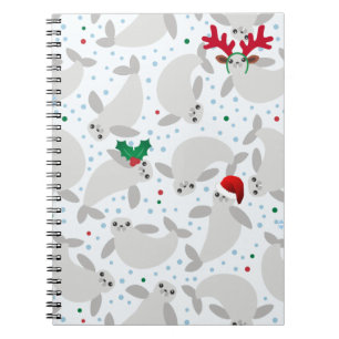 christmas manatee notebook