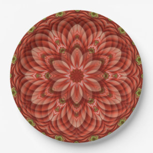 Christmas Mandala Paper Plate