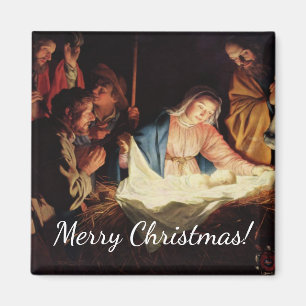 Christmas Manger Scene Magnet