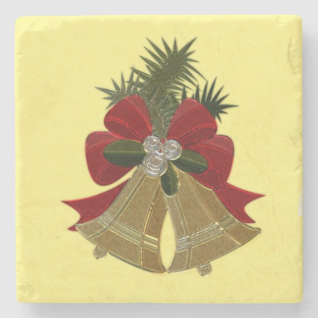 Christmas Marble Stone Coaster (Front)