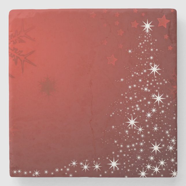 Christmas Marble Stone Coaster (Front)