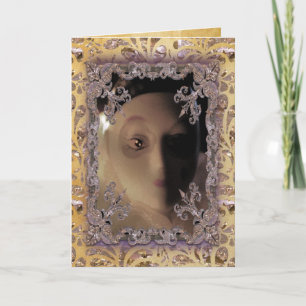 Christmas  Marionette Victorian Holiday Card