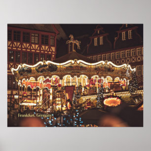 Christmas Market, Frankfurt, Germany Poster
