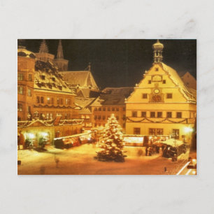 Christmas market in Germany Holiday Postcard