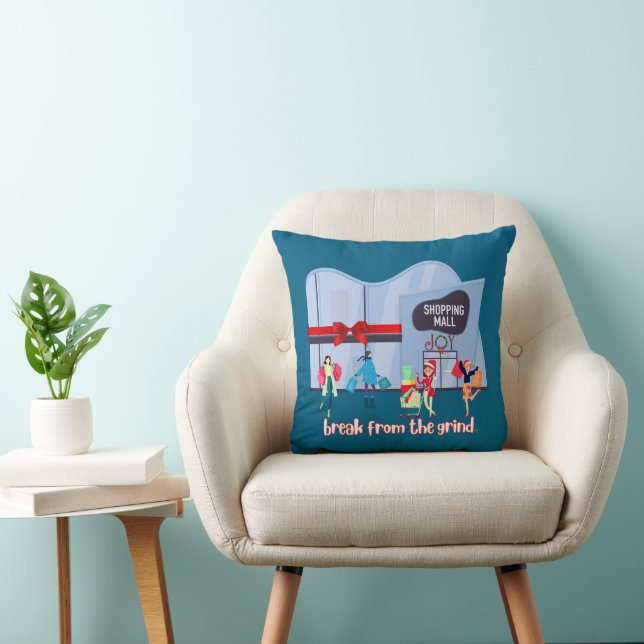 Christmas Market Pillow (Chair)