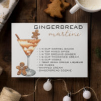 Christmas Martini Cocktail Recipe Gingerbread
