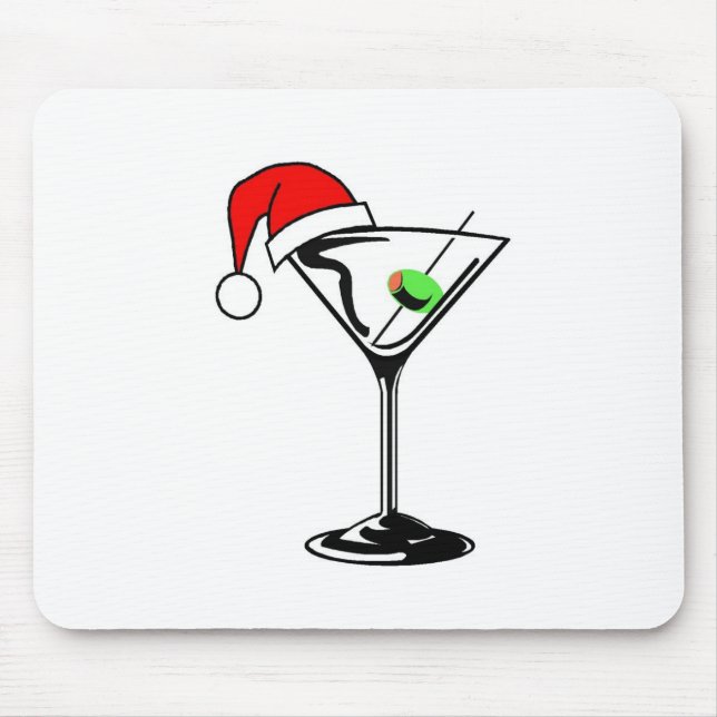 Christmas Martini Mouse Pad (Front)