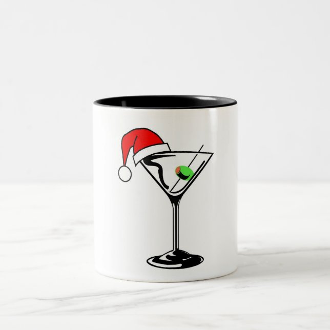 Christmas Martini Two-Tone Coffee Mug (Center)
