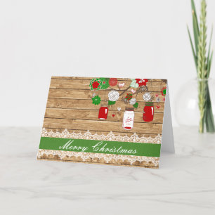 Christmas Mason Jar Christmas Card